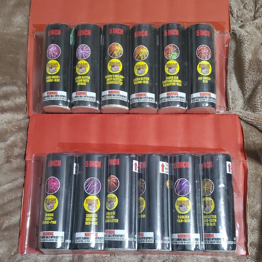 5 Inch Fireworks Assortment - Black